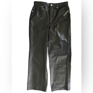 Blank NYC Baxter women’s faux leather black pants high waist sz 29